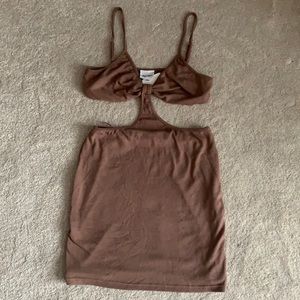 Sky To Moon Cut Out Tank Dress